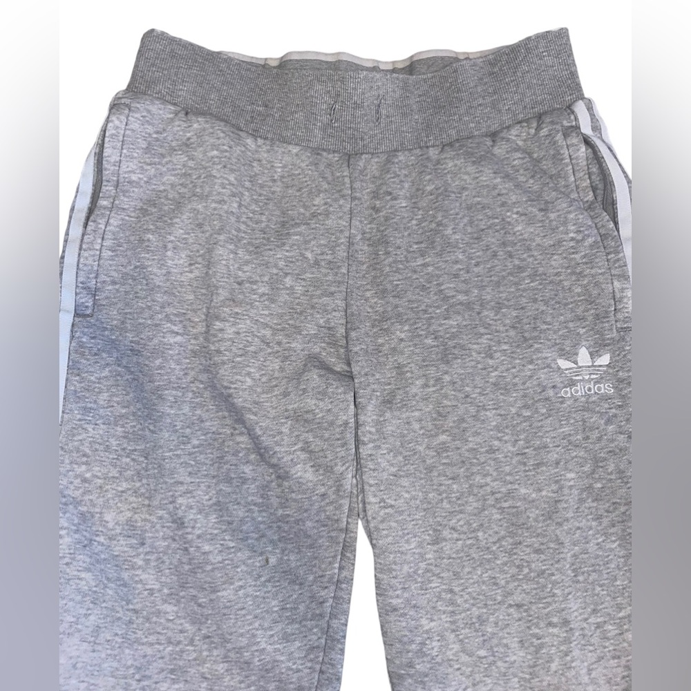 Adidas 3-Stripes Grey Casual Sport Joggers - Medium